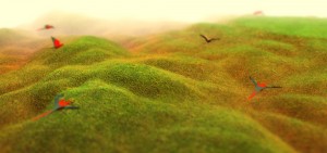 Amazing procedural terrain using three.js